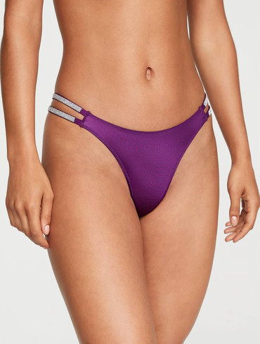 Трусики стрінги зі стразами Вікторія Сікрет Victoria's Secret Shine Strap Thong Panty
