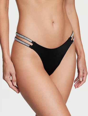 Трусики стрінги зі стразами Вікторія Сікрет Victoria's Secret Shine Strap Thong Panty