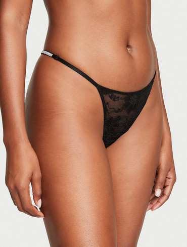 Трусики з блискучими ремінцями Shine Strap V-String Panty