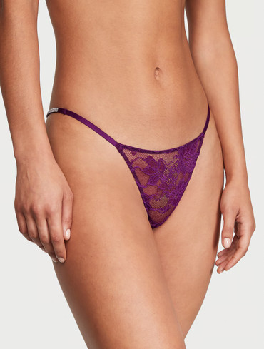Трусики з блискучими ремінцями Вікторія Сікрет Victoria's Secret Shine Strap V-String Panty