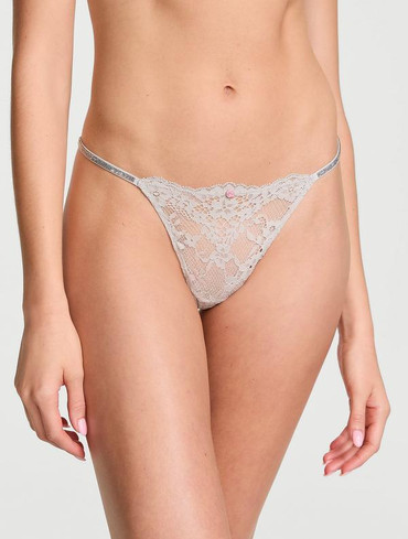 Трусики з блискучими ремінцями Вікторія Сікрет Victoria's Secret Shine Strap V-String Panty