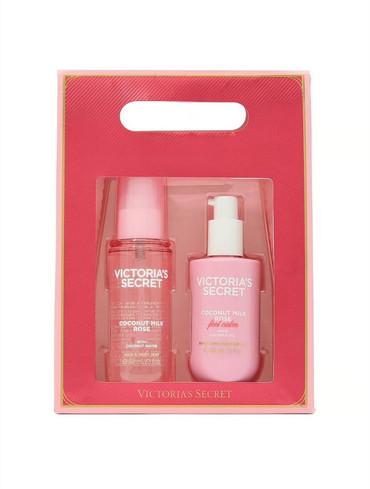 Подарунковий набір міст+лосьйон Вікторія Сікрет Victoria's Secret Coconut Milk Rose 2-Piece Gift Set