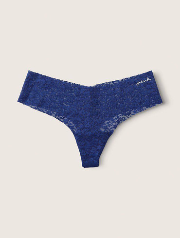 Безшовні трусики стрінги з мереживом No Show Thong Panty