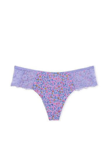 Безшовні трусики стрінги з мереживом No Show Thong Panty