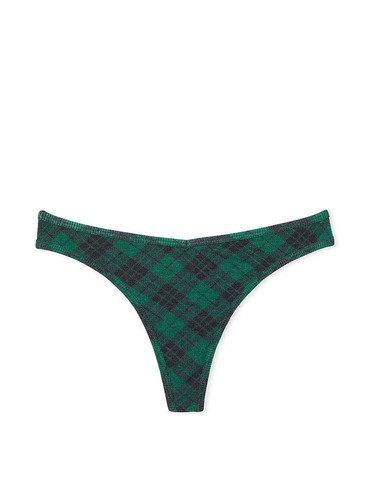 Бавовняні стрінги в рубчик Cotton High-Leg Thong Panty