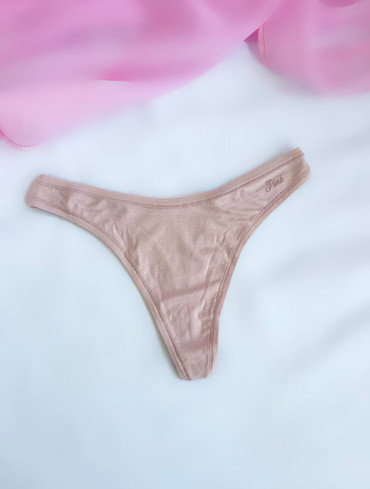 Бавовняні трусики стрінги Cotton High-Leg Thong Panty