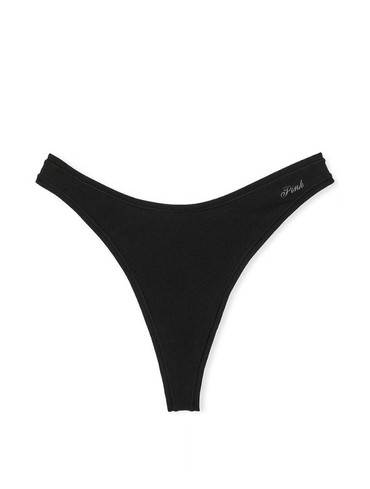 Бавовняні трусики стрінги Cotton High-Leg Thong Panty