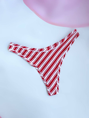 Бавовняні трусики стрінги Cotton High-Leg Thong Panty