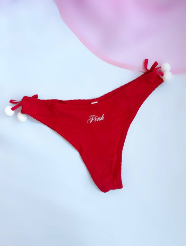 Бавовняні трусики стрінги Cotton High-Leg Thong Panty