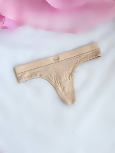 Бавовняні трусики стрінги Cotton Thong Panty