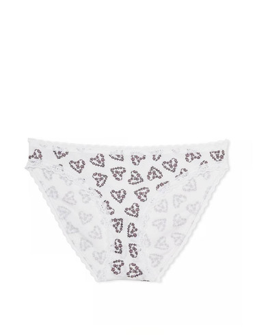 Бавовняні трусики бікіні Lace-Trim Cotton Bikini Panty