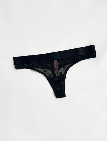 Прозорі стрінги Sheer Heritage Logo Thong Panty
