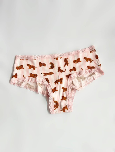 Бавовняні чікі з мереживом Cotton Lace-Waist Cheeky Panty
