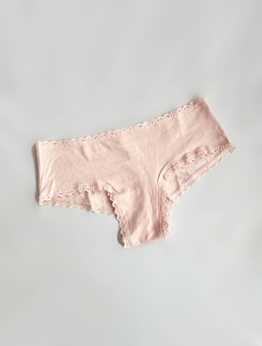 Бавовняні чікі з мереживом Cotton Lace-Waist Cheeky Panty