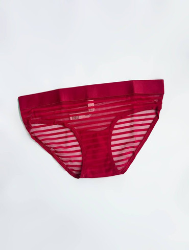 Прозорі трусики бікіні Sheer Heritage Logo Hiphugger Panty