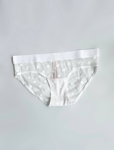Прозорі трусики бікіні Sheer Heritage Logo Hiphugger Panty