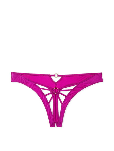 Стрінги з відкритим доступом Ring Hardware Crotchless Thong Panty