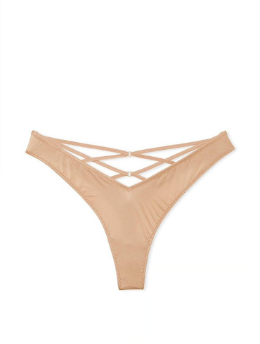 Гладенькі трусики стрінги Smooth Strappy-Back High-Leg Thong Panty