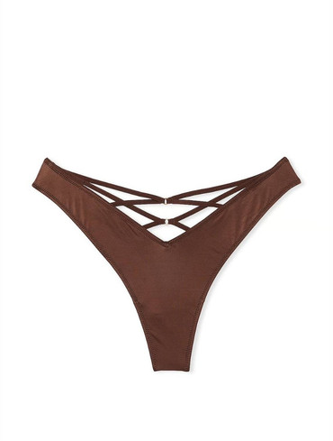 Гладенькі трусики стрінги Smooth Strappy-Back High-Leg Thong Panty