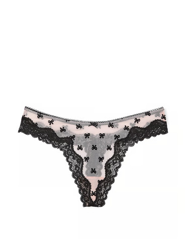 Трусики стрінги з мереживом Tease Mesh Lace-Trim High-Leg Thong