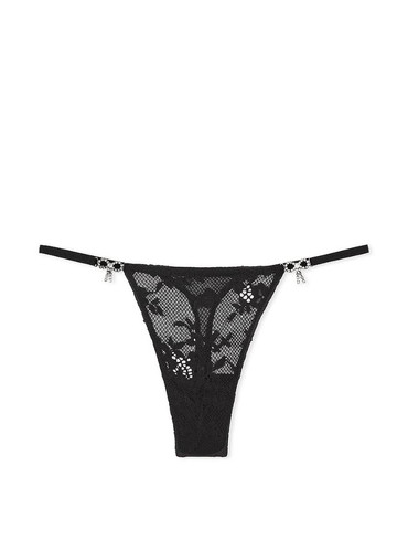 Мереживні трусики стрінги Вікторія Сікрет Victoria's Secret Lace Thong Panty