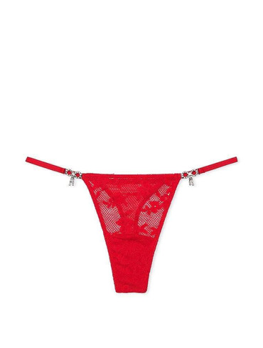 Мереживні трусики стрінги Вікторія Сікрет Victoria's Secret Lace Thong Panty