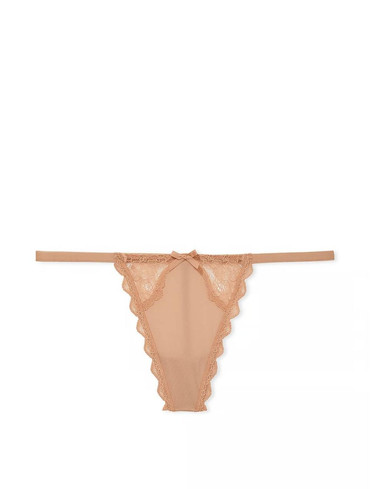 Мереживні трусики стрінги Lace-Trim V-String Panty