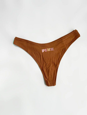 Бавовняні трусики стрінги Cotton High-Leg Thong Panty