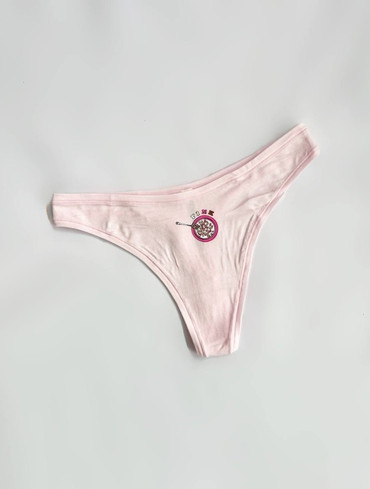 Бавовняні трусики стрінги Cotton High-Leg Thong Panty