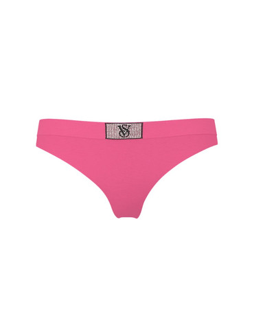 Бавовняні стрінги зі стразами Logo Cotton Shine Patch Thong Panty