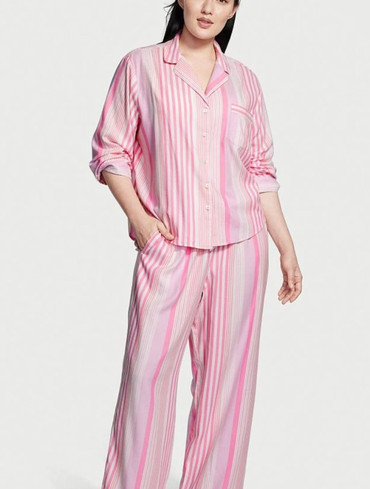 Піжама фланелева Вікторія Сікрет Victoria's Secret Flannel Long Pajama Set