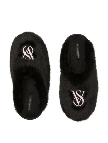 Домашні капці хутряні Вікторія Сікрет Victoria's Secret Luxe Plush Closed-Toe Slippers