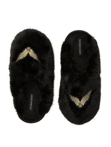 Домашні капці хутряні Вікторія Сікрет Victoria's Secret Luxe Plush Closed-Toe Slippers