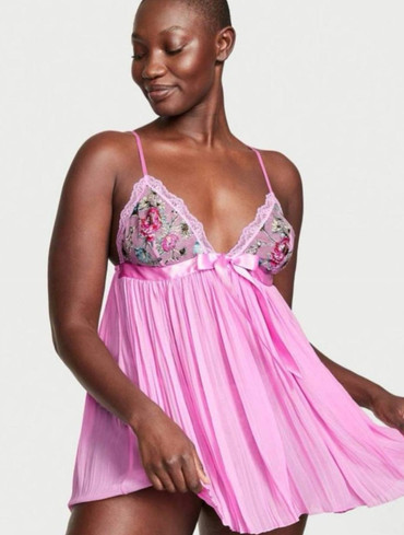 Пенюар Very Sexy Garden Party Pink Pleated Babydoll