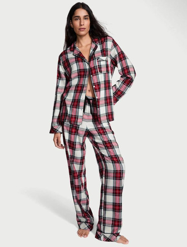 Піжама фланелева Вікторія Сікрет Victoria's Secret Flannel Long Pajama Set