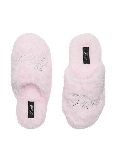 Капці домашні хутряні плюшеві Вікторія Сікрет Victoria's Secret Faux-Fur Closed-Toe Slippers