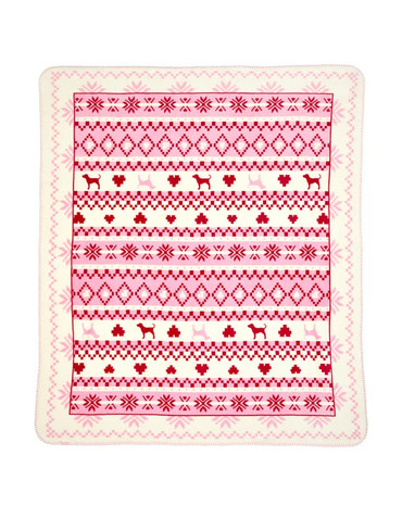 Плюшевий плед Вікторія Сікрет Victoria’s Secret Cozy Logo Blanket