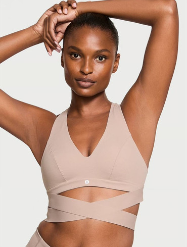 Спортивний топ-бюсгальтер із завʼязками Вікторія Сікрет Victoria’s Secret VSX Elevate Plunge Wrap Sports Bra