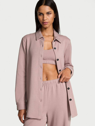 Сорочка оверсайз на флісі Вікторія Сікрет Victoria’s Secret Brushed Modal Fleece Oversized Shirt
