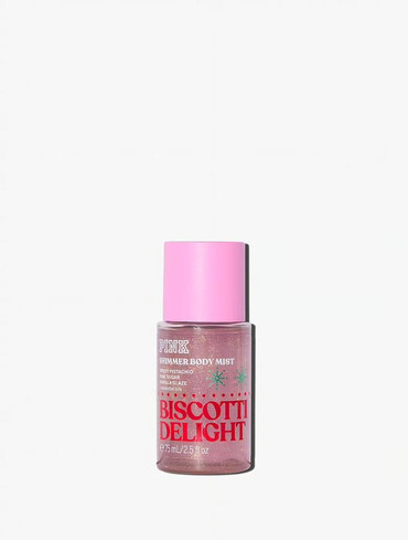 Міні парфумований міст (спрей) для тіла з шимером Victoria’s Secret Pink Biscotti Delight Mini Shimmer Body Mist