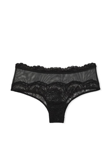 Трусики бразильяни в сіточку з мереживом Embroidery Brazilian Panty