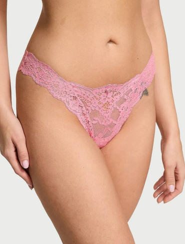 Трусики бразильяни мереживні Вікторія Сікрет Victoria’s Secret Lace Brazilian Panty