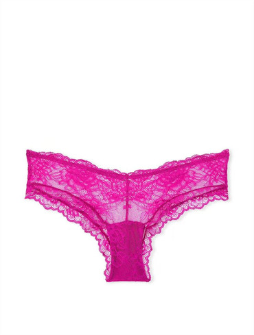 Трусики чікі мереживні Вікторія Сікрет Victoria’s Secret Rose Lace High-Leg Cheeky Panty